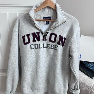 Jansport Gray Zip Up Sweater with Collegiate Style